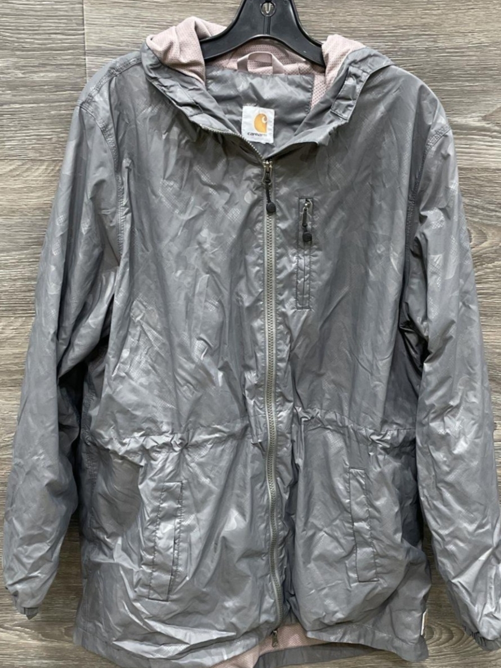 Carhartt Women's Rockford Rain Defender Hooded Lightweight Jacket Size